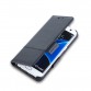 X-SHELL S7  edge 防電磁波真皮手機皮套 (旗艦黑)